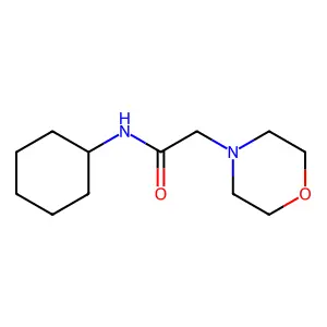 N-cyclohexyl-2-(morpholin-4-yl)acetamide structure