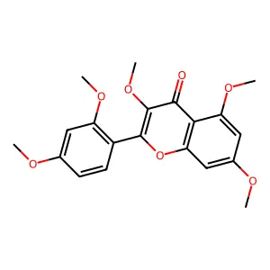 2-(2,4-Dimethoxyphenyl)-3,5,7-trimethoxychromen-4-one structure