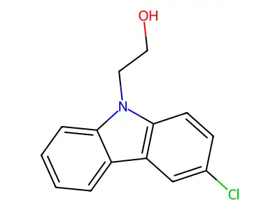 9H-Carbazole-9-ethanol, 3-chloro- structure