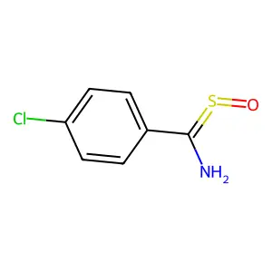 Benzenecarbothioamide, 4-chloro-, S-oxide structure