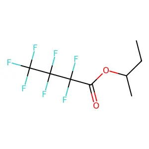 Heptafluorobutyric acid, 2-butyl ester structure