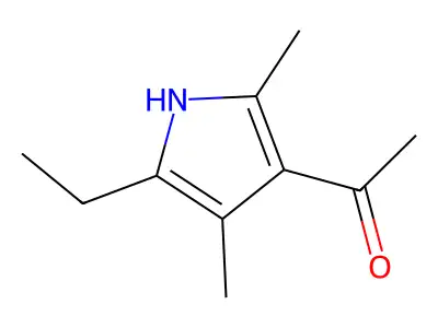 1-(5-ethyl-2,4-dimethyl-1H-pyrrol-3-yl)ethan-1-one structure