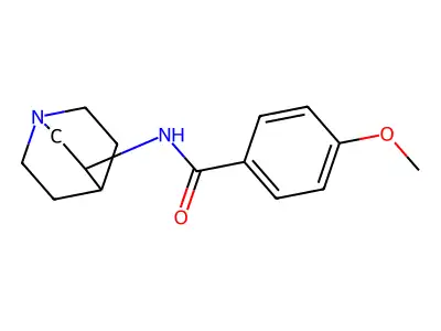 N-(1-Azabicyclo[2.2.2]oct-3-yl)-4-methoxybenzamide structure