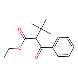 Ethyl 2-benzoyl-3,3-dimethylbutanoate structure