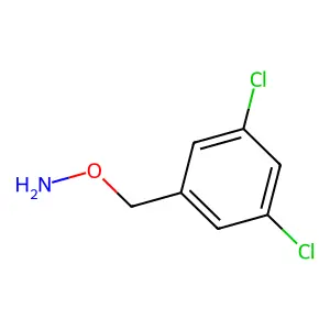 O-[(3,5-dichlorophenyl)methyl]hydroxylamine structure
