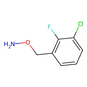 O-[(3-chloro-2-fluorophenyl)methyl]hydroxylamine structure