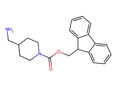 (9H-Fluoren-9-yl)methyl 4-(aminomethyl)piperidine-1-carboxylate structure