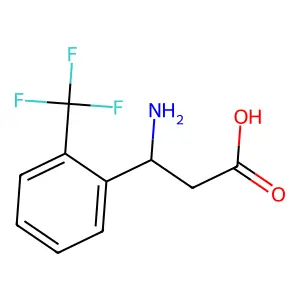 (s)-3-Amino-3-(4-(trifluoromethyl)phenyl)propanoic acid structure