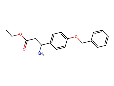 Ethyl 3-amino-3-[4-(benzyloxy)phenyl]propanoate structure