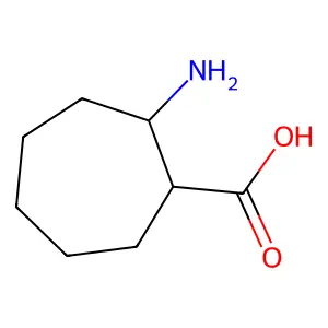 (1R,2R)-2-aminocycloheptane-1-carboxylic acid structure