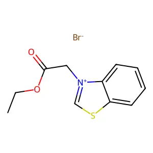 3-Ethoxycarbonylmethylbenzothiazolium bromide structure