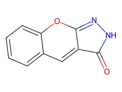 2H,3H-chromeno[2,3-c]pyrazol-3-one structure