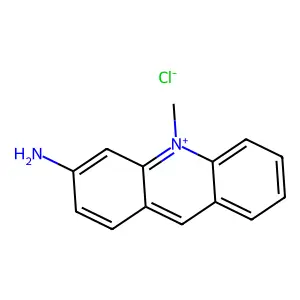 3-氨基-10-甲基吖啶鎓氯化物 structure