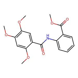 Methyl 2-[(2,4,5-trimethoxybenzoyl)amino]benzoate structure