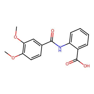 2-[(3,4-Dimethoxybenzoyl)amino]benzoic acid structure
