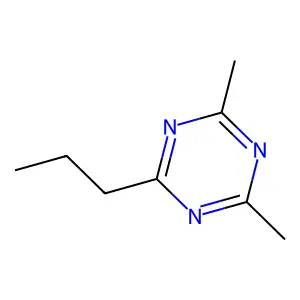 2,4-Dimethyl-6-propyl-1,3,5-triazine structure