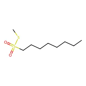Octanesulfonic acid, thio-, S-methyl ester structure