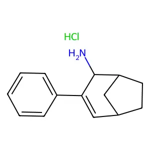3-Phenylbicyclo(3.2.1)oct-3-en-2-amine structure