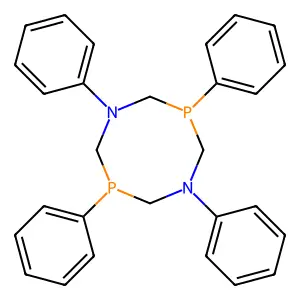 1,5,3,7-Diazadiphosphocine, octahydro-1,3,5,7-tetraphenyl- structure