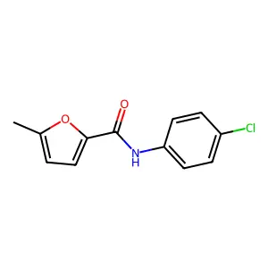 N-(4-chlorophenyl)-5-methylfuran-2-carboxamide structure