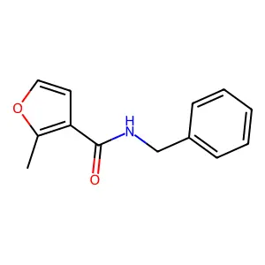 N-benzyl-2-methylfuran-3-carboxamide structure
