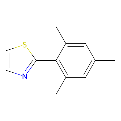 Thiazole, 2-(2,4,6-trimethylphenyl)- structure