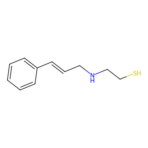 Ethanethiol, 2-cinnamylamino-, (E)- structure