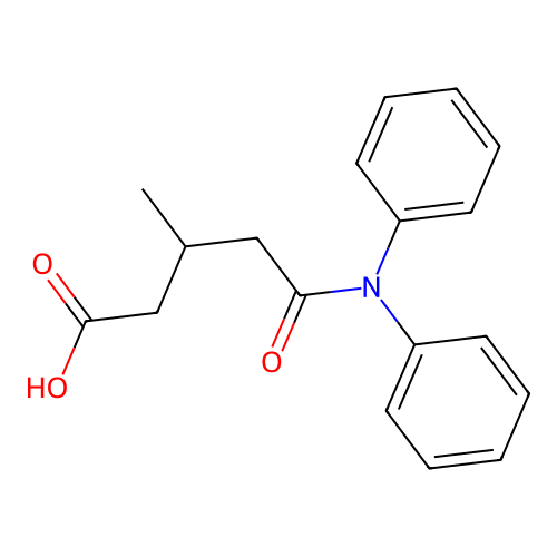 5-(Diphenylamino)-3-methyl-5-oxopentanoic acid structure