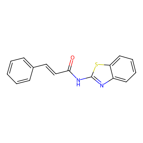 N-benzothiazolylcinnamamide structure