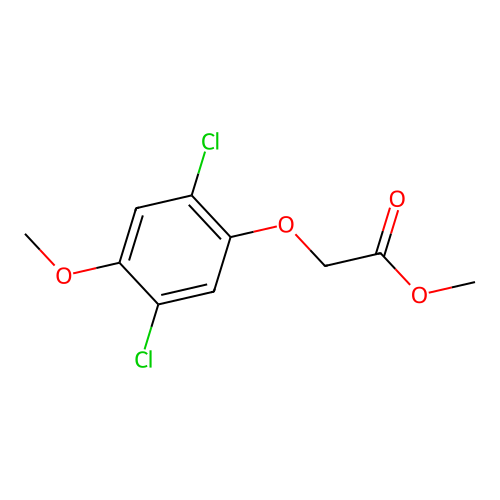 Acetic acid, (2,5-dichloro-4-methoxyphenoxy)-, methyl ester structure