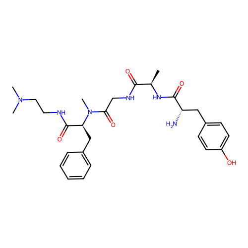2-Ala-N-(2-(dimethylamino)ethyl)-N(alpha)-methyl-4-phenh2-enkephalin structure