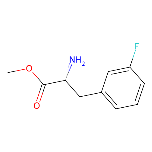 Methyl (2R)-2-amino-3-(3-fluorophenyl)propanoate structure