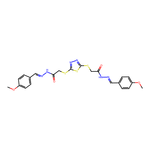 C22H22N6O4S3 structure