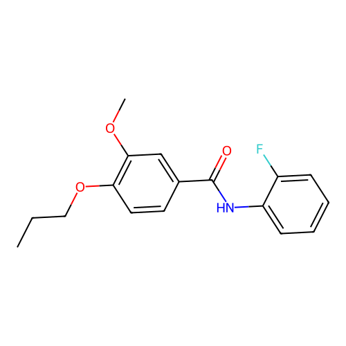 N-(2-fluorophenyl)-3-methoxy-4-propoxybenzamide structure