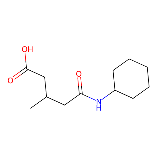 5-(Cyclohexylamino)-3-methyl-5-oxopentanoic acid structure