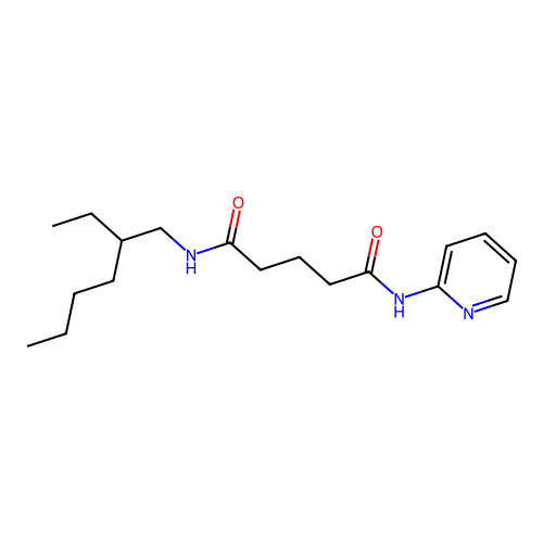 N-(2-ethylhexyl)-N'-(pyridin-2-yl)pentanediamide structure