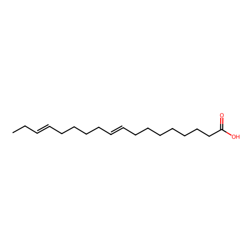 Octadeca-9,15-dienoic acid structure