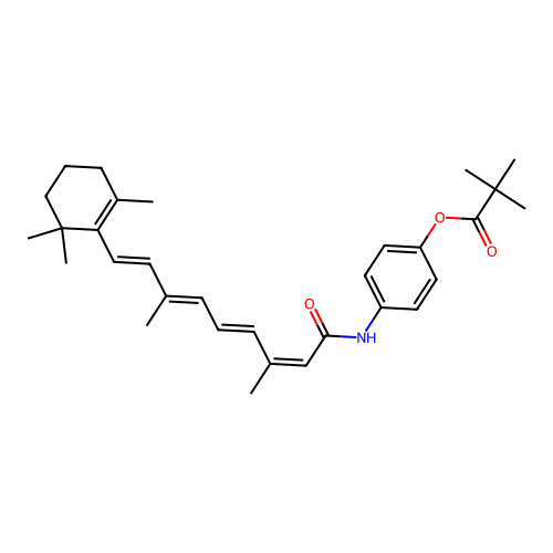 N-(4-Pivaloyloxyphenyl)retinamide structure