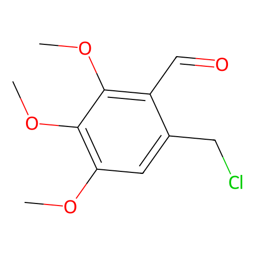 6-(Chloromethyl)-2,3,4-trimethoxybenzaldehyde structure