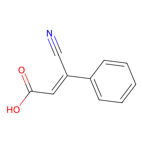 (Z)-3-Cyano-3-phenylacrylic acid structure