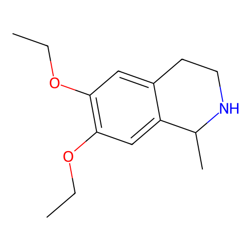 6,7-Diethoxy-1-methyl-1,2,3,4-tetrahydroisoquinoline structure