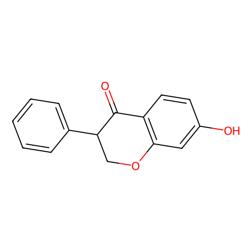 7-Hydroxy-3-phenyl-4-chromanone structure