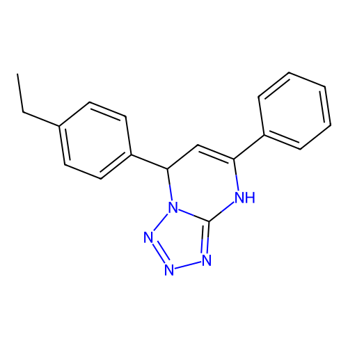7-(4-Ethylphenyl)-5-phenyl-4,7-dihydrotetrazolo[1,5-a]pyrimidine structure