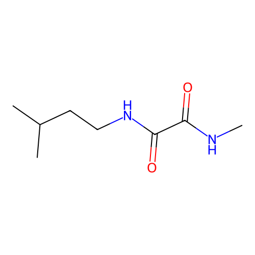 N-methyl-N'-(3-methylbutyl)ethanediamide structure