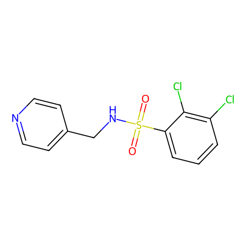 2,3-dichloro-N-(pyridin-4-ylmethyl)benzenesulfonamide structure