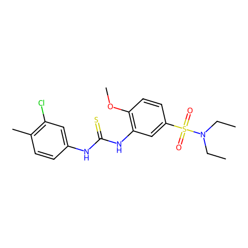 1-(3-Chloro-4-methylphenyl)-3-[5-(diethylsulfamoyl)-2-methoxyphenyl]thiourea structure