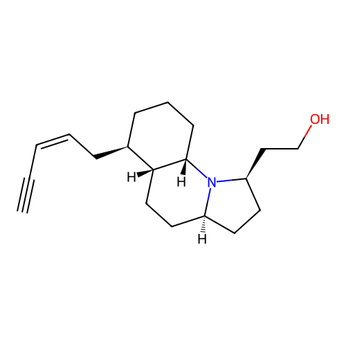 Gephyrotoxin structure