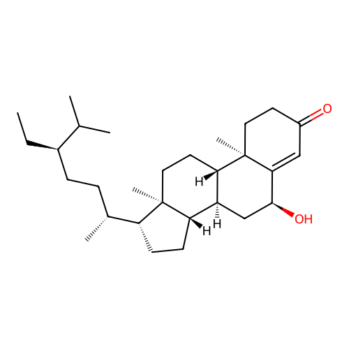 6alpha-Hydroxystigmast-4-en-3-one structure