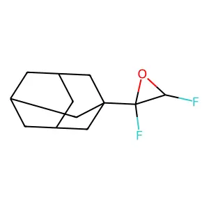 2,3-Difluoro-2-(tricyclo[3.3.1.1~3,7~]decan-1-yl)oxirane structure