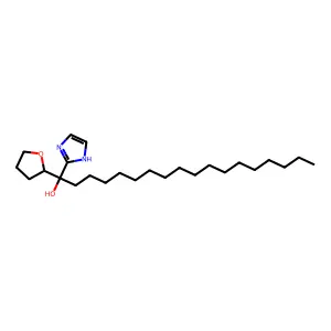 alpha-Heptadecyl-alpha-(tetrahydro-2-furanyl)-1H-imidazole-2-methanol structure